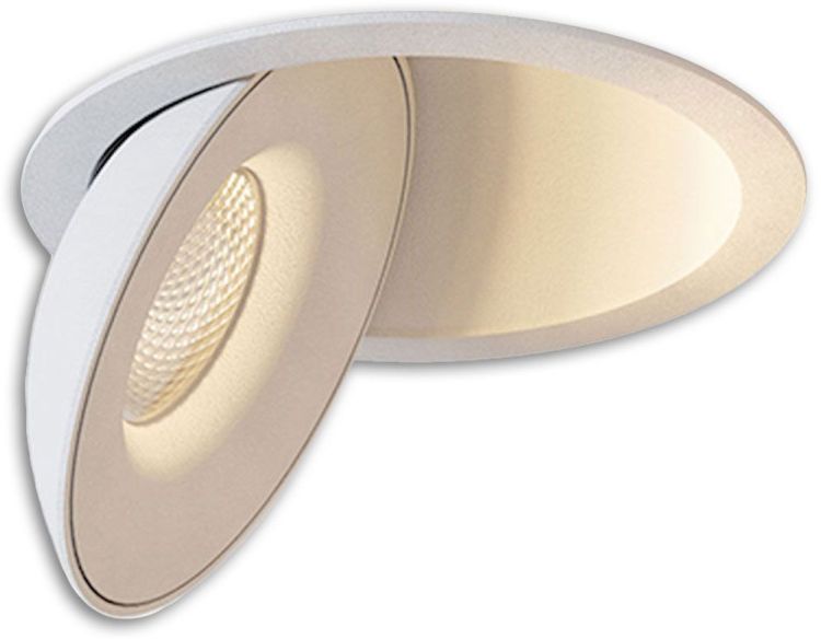 ISOLED LED Einbauleuchte Sphere weiß/weiß, 2700K, 10W, CRI90, dimmbar
