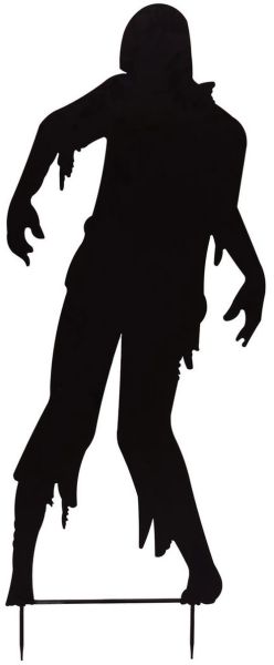 EUROPALMS Silhouette Metall Zombie Mann, 135cm