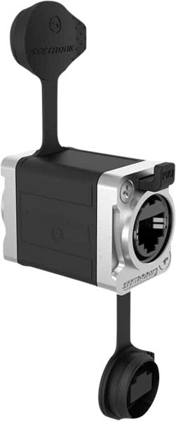SEETRONIC RJ45-Durchführungskoppler mit Verriegelung