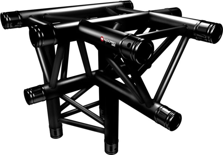 Naxpro-Truss FD 33 C42 90° 4 Weg Winkel
RAL9005 - Schwarz - Seidenmatt