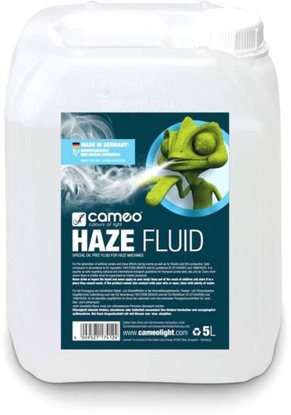 Cameo HAZE FLUID 5L Hazefluid, feine Nebeldichte, lange Standzeit, ölfrei
