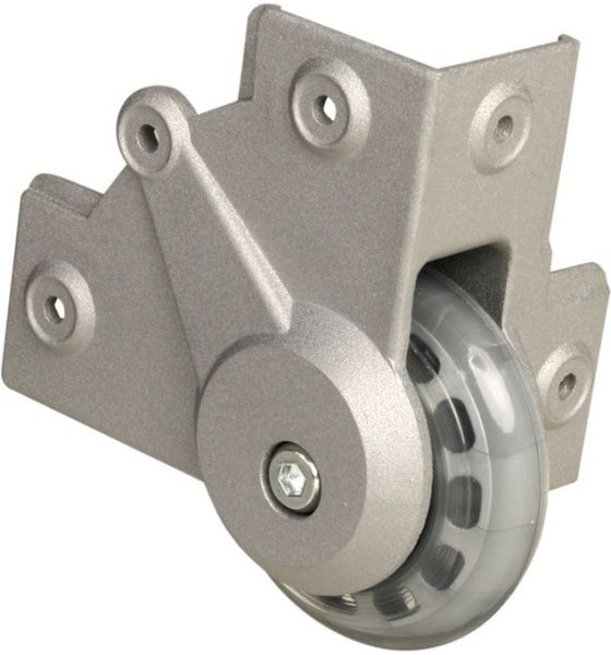 Adam Hall Hardware 37451 S Einbau Eckrolle mit weichem Rad 75 mm