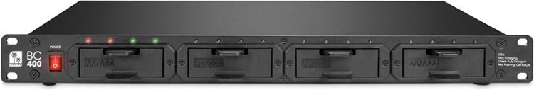 Palmer BC400 AAA V1- Professionelles 19" Akkuladegerät m.16Varta AAA-Akkus