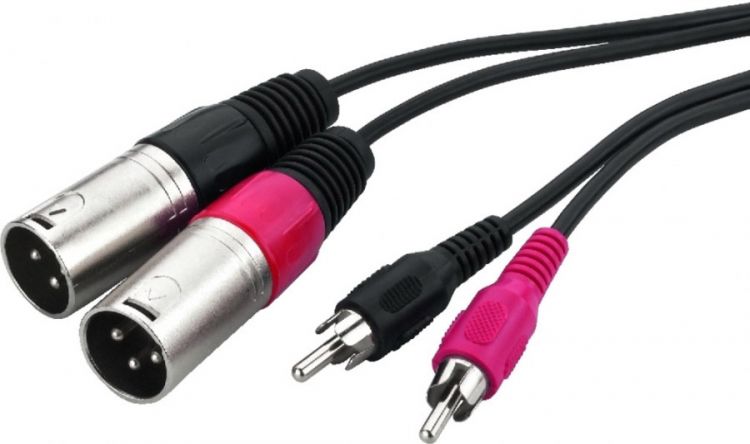 MONACOR MCA-127P Audio-Verbindungskabel, 1m