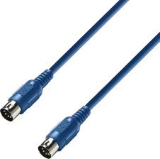 Adam Hall Cables K3 MIDI 0300 BLU MIDI Kabel 3 m blau