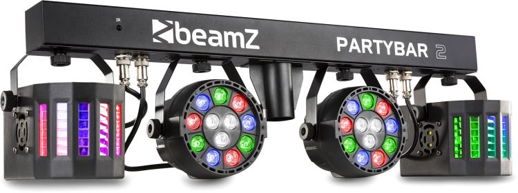 beamZ PartyBar2 mit 2x PAR + 2x Derby -B-Stock-