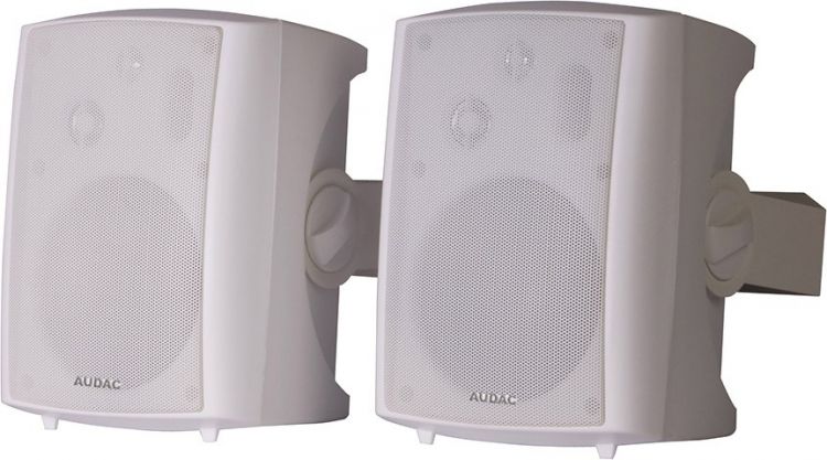 Audac LX 523 W Aktiv-Lautsprecher-System mit Remote Anschlussplatte weiß