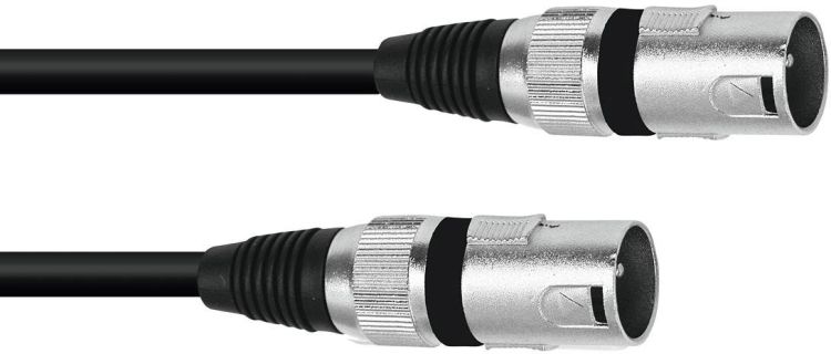 OMNITRONIC Adapterkabel XLR(M)/XLR(M) 0,2m sw