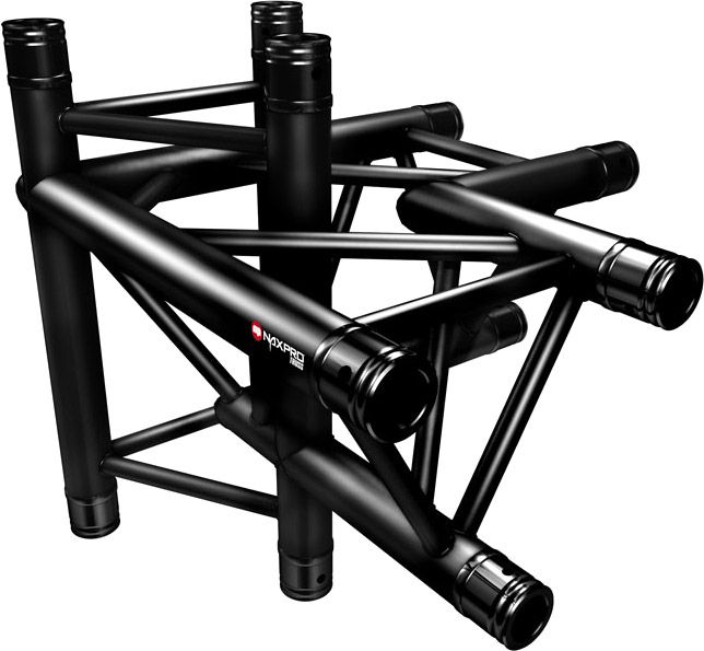 Naxpro-Truss FD 33 C45 90° 4 Weg Winkel
RAL9005 - Schwarz - Seidenmatt