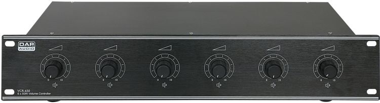 DAP-Audio VCR-650 6 x 50W Rackmount 100V Volume controller