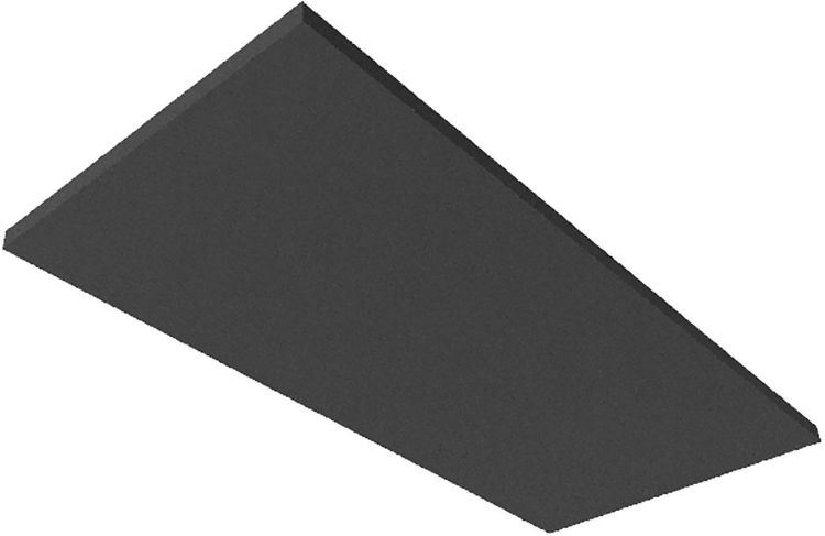 ISOLED Akustikabsorber H25 für Leuchtenrahmen mit Innenformat 500x1192mm, schwarz