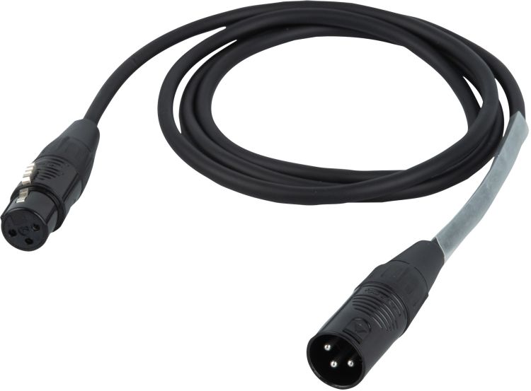 DAP-Audio FLR01 XLR M/F Mic/Line Kabel Rean RC3 Serie 0,75 m - versilbert