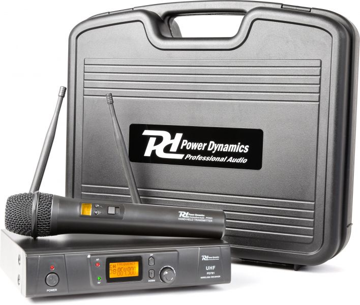 Power Dynamics PD781 1x 8-Kanal UHF Drahtlos-Mikrofonsystem mit Mikrofon