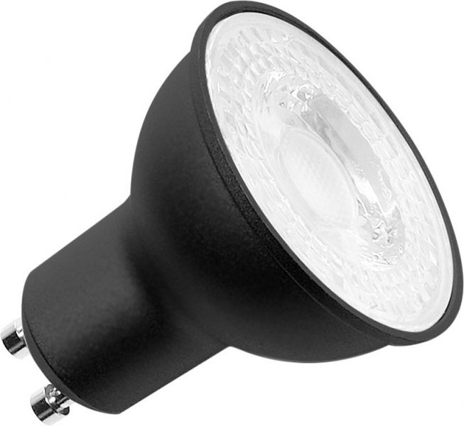 SLV Bombilla led QPAR51, GU10, 4000 K, negro