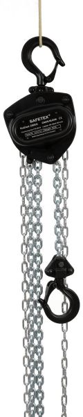 SAFETEX Stirnradflaschenzug 250kg 6m Hub schwarz