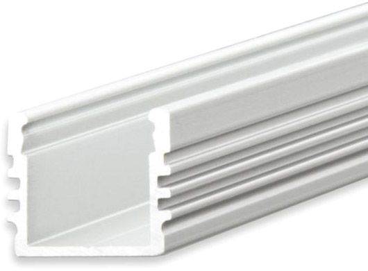 ISOLED LED Aufbauprofil SURF12 Aluminium eloxiert, 200cm