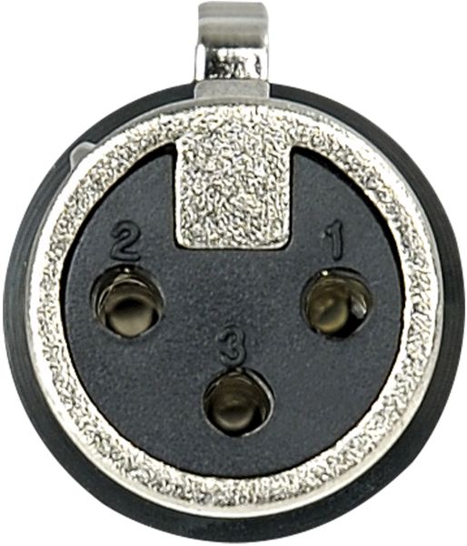 DAP XLR 3p. Verbinder female, Nickel Schwarz