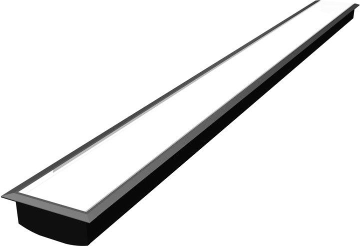 SLV GRAZIA 60, profil à encastrer, 1,5 m, noir