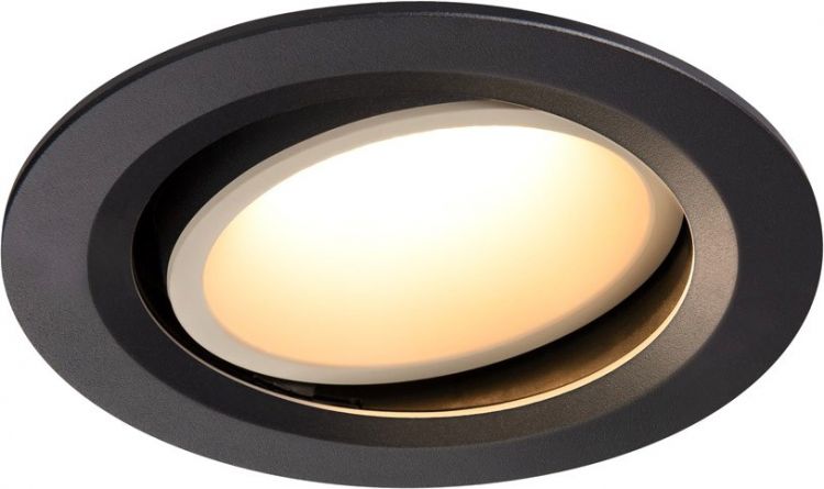 SLV NUMINOS® MOVE DL L, Indoor, luminaria empotrada de techo led negro/blanco 3000 K 40 °