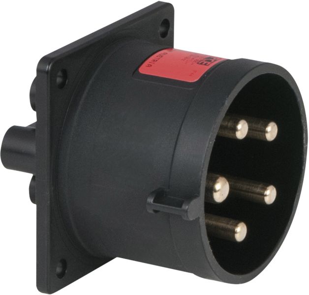 PCE CEE 32A 400V 5p Sockel männlich - Schwarz, IP44