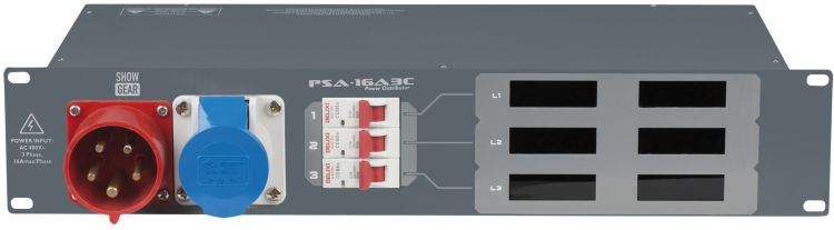 Showtec PSA-16A3C - 3x MCB, CEE Ausgang