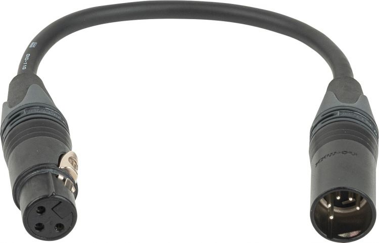 DAP-Audio 3-pin female to 5-pin male DMX adapter, Neutrik XX Kabel-Adapter