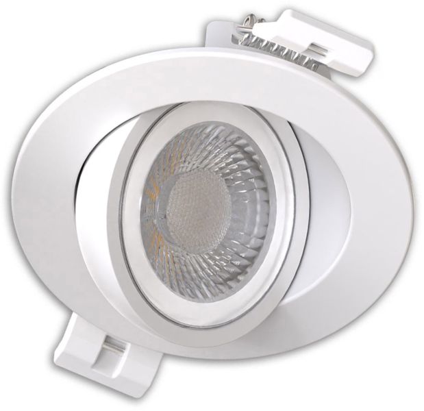 ISOLED LED Einbaustrahler Sphere-68 schwenkbar, 6W, 40°, 2700|3000|4000K, CRI90, weiß, dimmbar