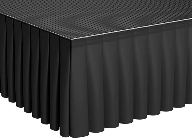 Power Dynamics SKIRT-V40 Bühnenrock in Samtoptik plissiert 6m x 40cm