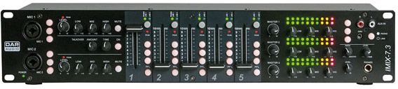 DAP IMIX-7.3 7 Kanal 3 Zonen Installations Rack Mixer