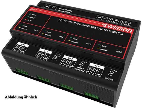 Swisson ISP-4R-RJ45B Hutschienen Splitter