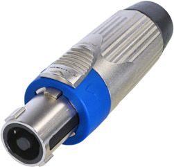 Neutrik NLT4FXX - Speakon Stecker 4-Pol female, Nickelgehäuse