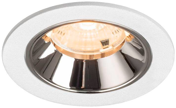 SLV NUMINOS® S, Deckeneinbauleuchte weiß/chrom 2700 K 55°