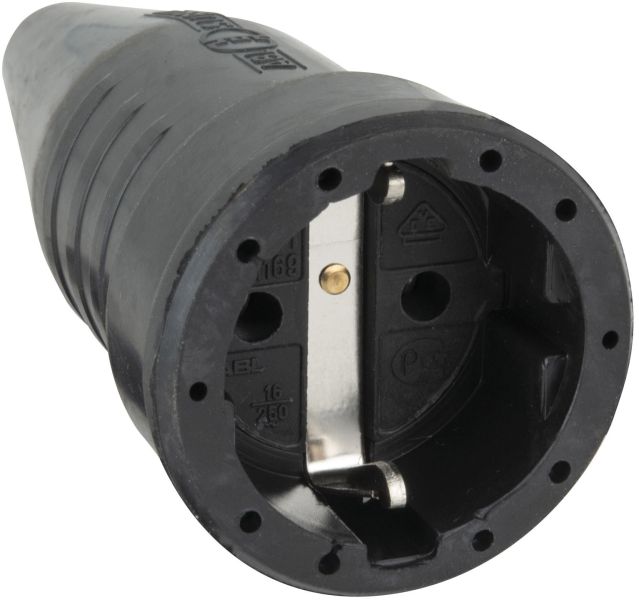 Rubber Connector Female CEE 7/VII