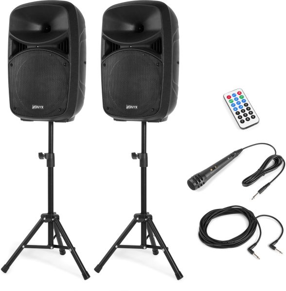 Vonyx VPS102A Plug & Play 600W Lautsprecher-Set mit Ständern -B-Stock-
