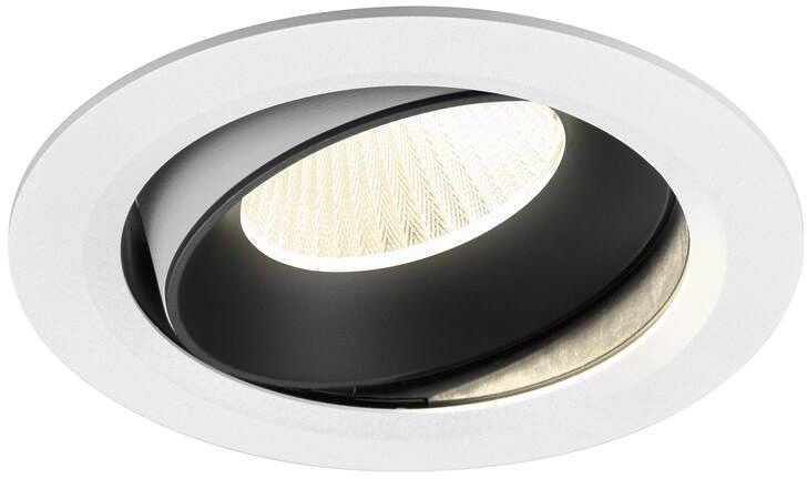 SLV NUMINOS® MOVE XL, Deckeneinbauleuchte weiß/schwarz 4000 K 40°