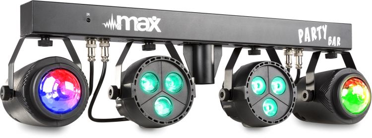 Max PartyBar1 mit 2x LED Par und 2x Jellymoon RGBW