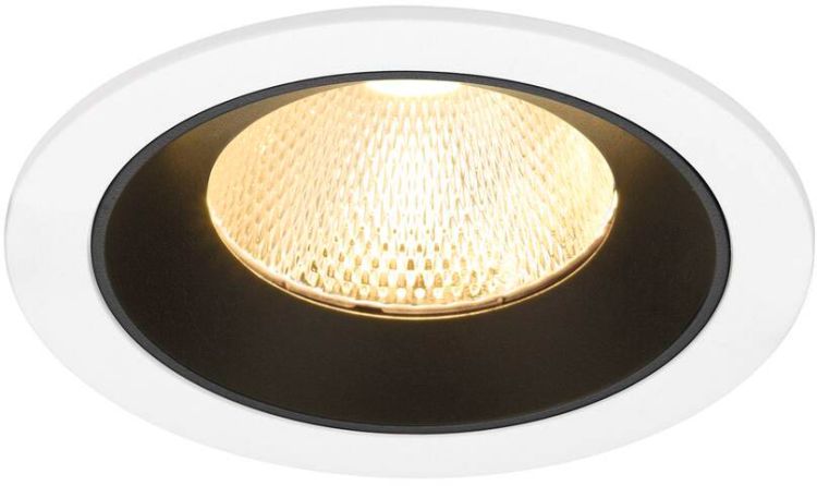 SLV NUMINOS® L, Deckeneinbauleuchte weiß/schwarz 3000 K 20°