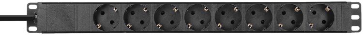 Adam Hall Cables RACK PDU 8 - 19" Stromverteiler 1 HE 8-Fach ohne Schalter