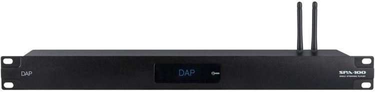 DAP-Audio SPA-100 Streaming-Vorverstärker 1U Media Player mit Streaming-Funktion, USB/MP3-Player