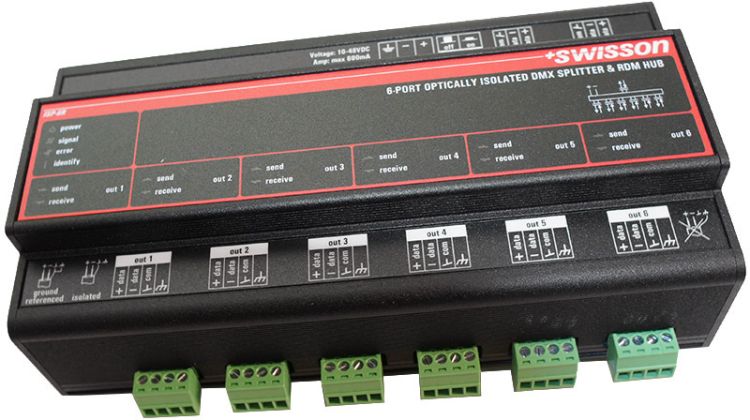 Swisson ISP-6R-Term Hutschienen Splitter