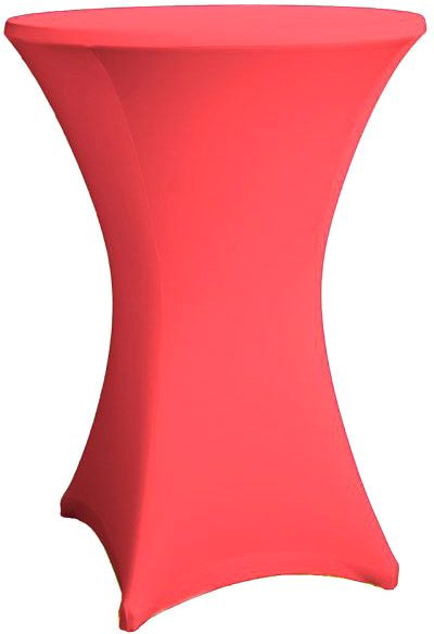 Stehtisch Husse rot für 80 - 86 cm Durchmesser Stretch