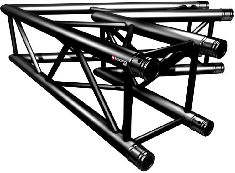 Naxpro-Truss FD 34 C20 60° 2 Weg Winkel
RAL9005 - Schwarz - Seidenmatt