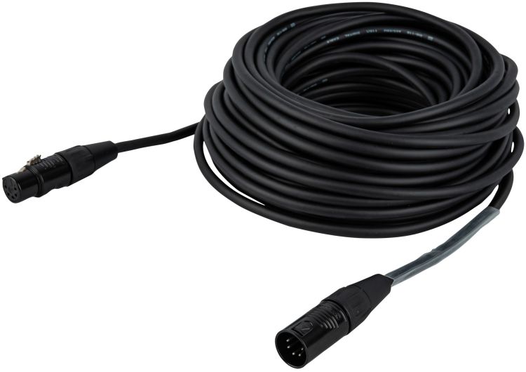 DAP-Audio FLR08 - DMX/AES-EBU XLR/M 5P auf XLR/F 5P 20 m - versilbert