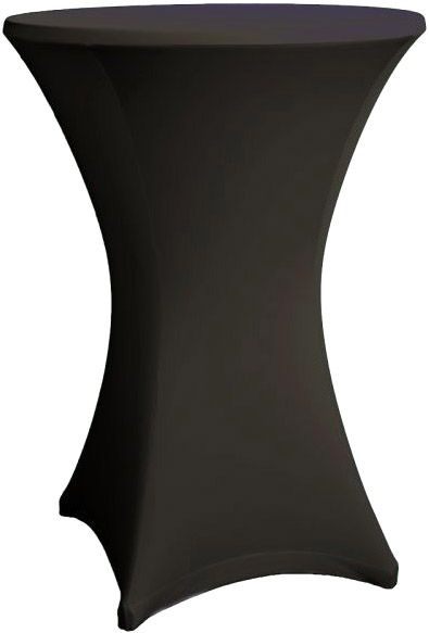 Stehtisch Husse schwarz für 80-86 cm Durchmesser Stretch