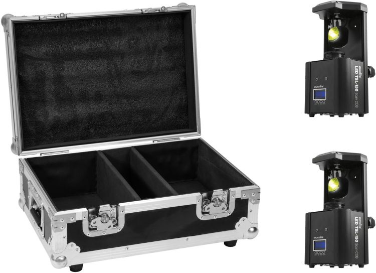 EUROLITE Set 2x LED TSL-150 Scan COB + Case -B-Stock-