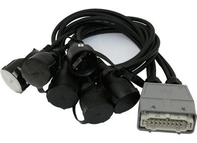 Schukopeitsche STV2620 Hartingtüllengeh. HB16 male auf 6x Schukokupplung