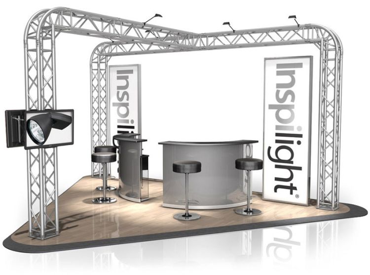 Messestand FD 34 - 6 x 4 x 3 m (LxBxH) - 12 m²