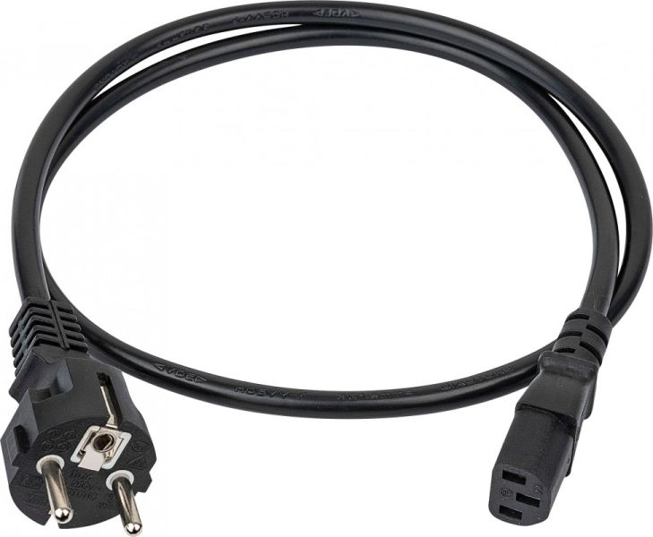 Showtec IEC C13 to Schuko Male - 3 x 1,5mm² 1m