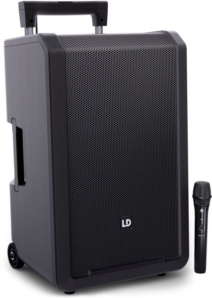LD Systems ANNY® 12 HHD B6 - 12" Mobiler Bluetooth® PA-Lautsprecher mit Akkus, Mixer