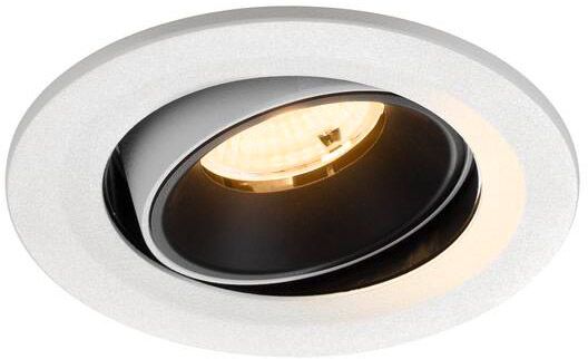 SLV NUMINOS® MOVE S, Deckeneinbauleuchte weiß/schwarz 3000 K 55°